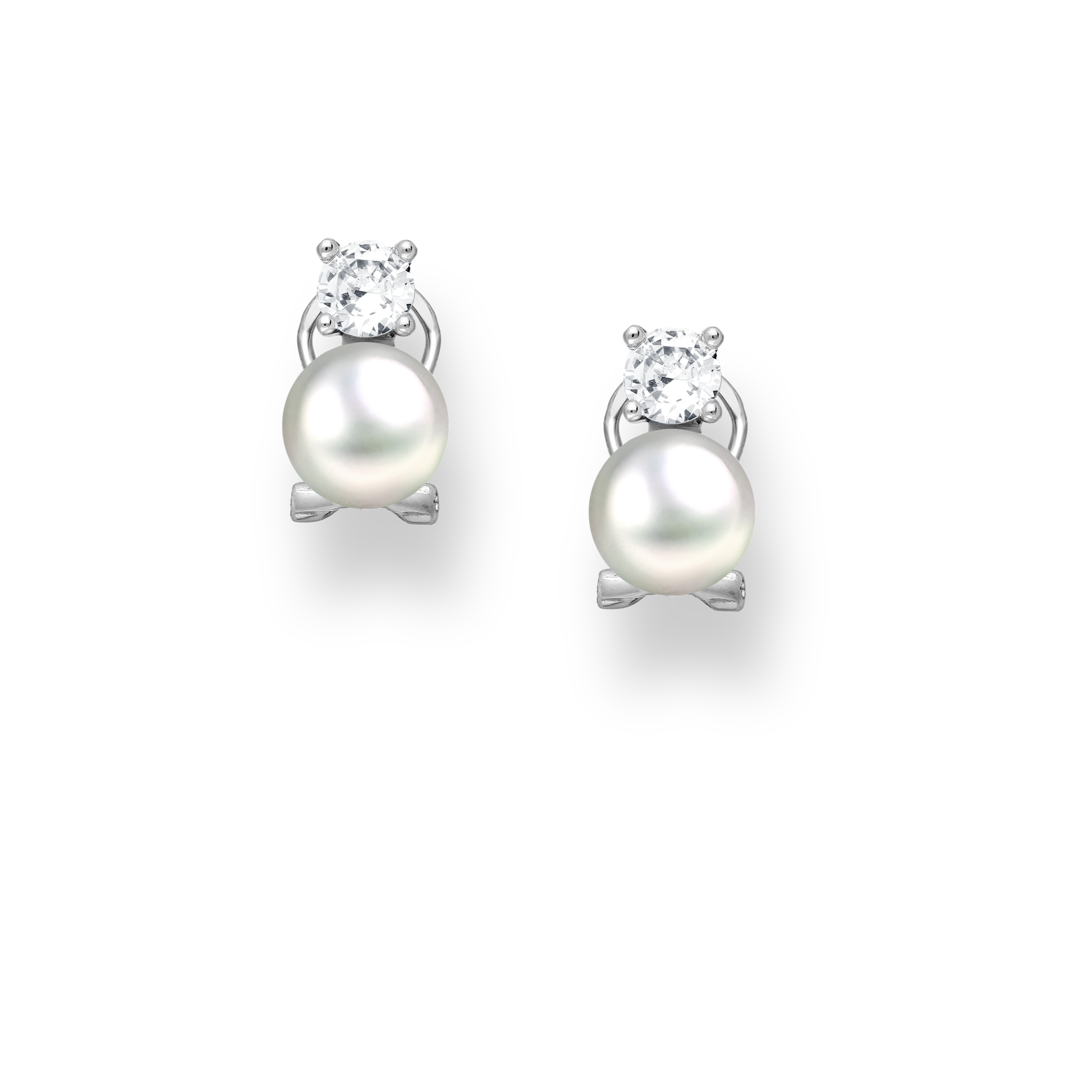 BOUCLES D'OREILLES STUD MINI PERLES CARRÉS