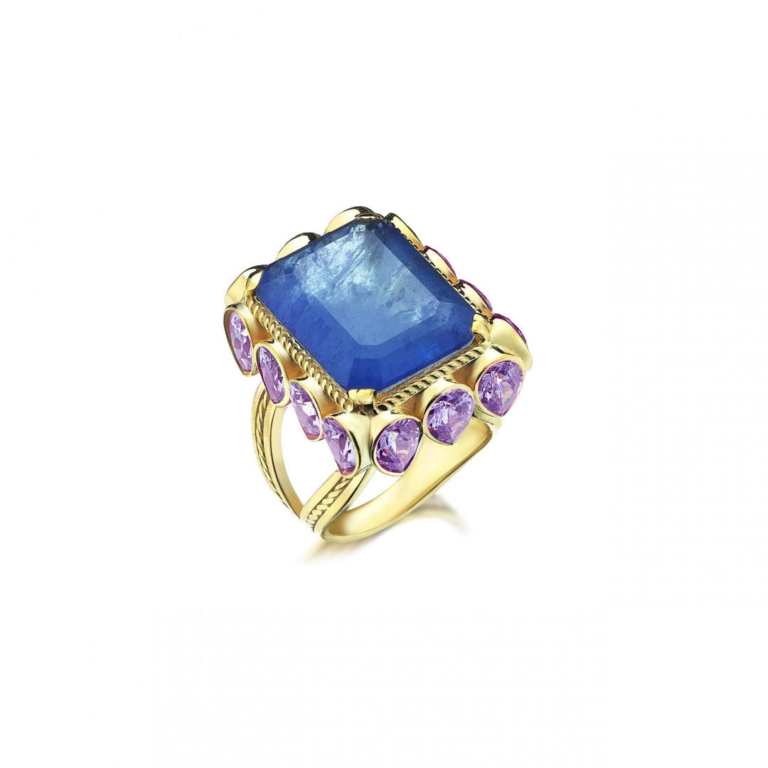 BAGUE ÉDITH BLEU/ VIOLET