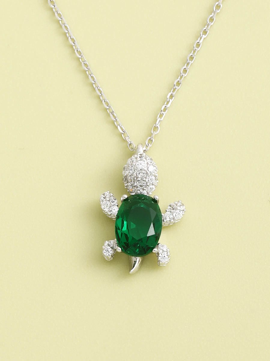 GREEN TURTLE NECKLACE