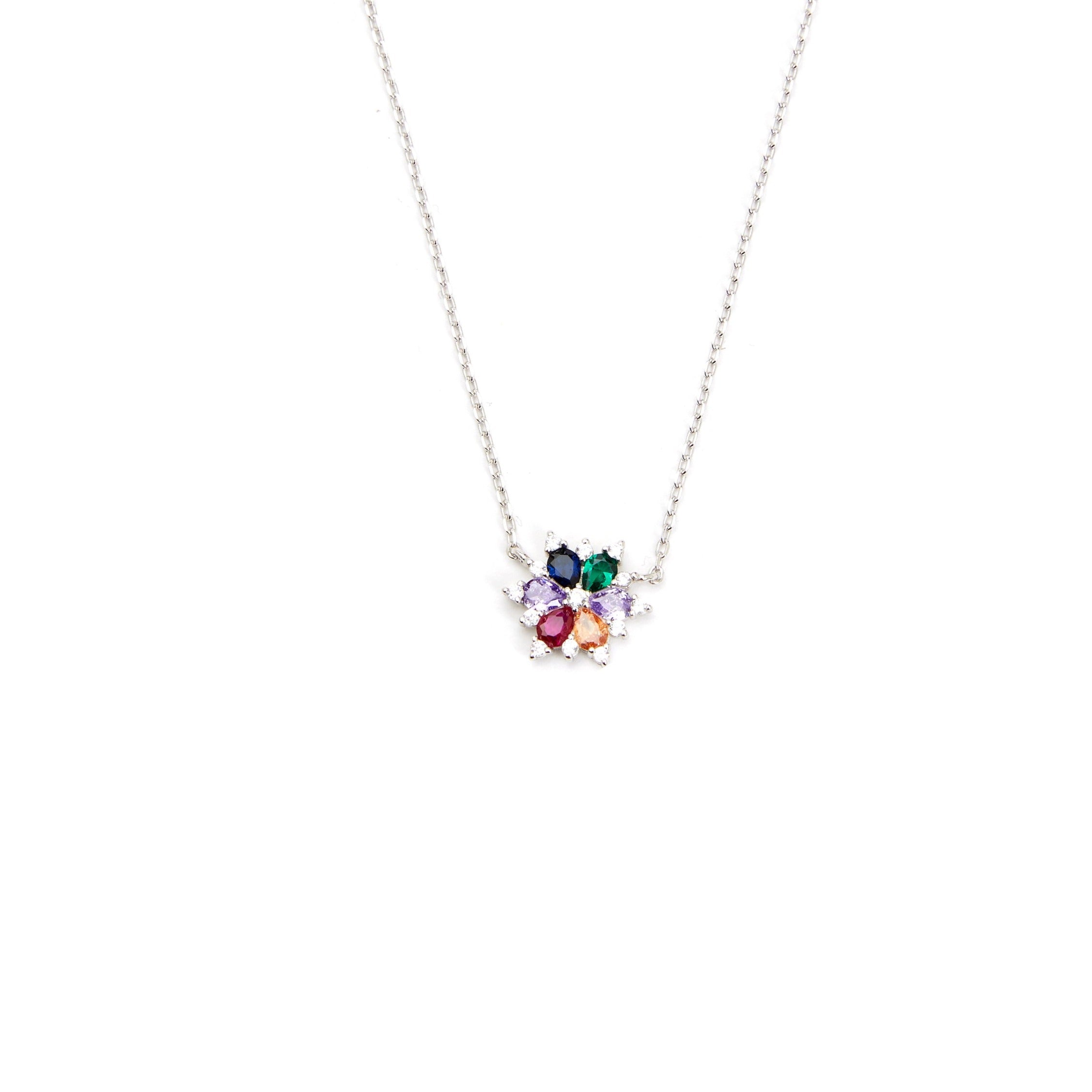RAINBOW FLOWER NECKLACE