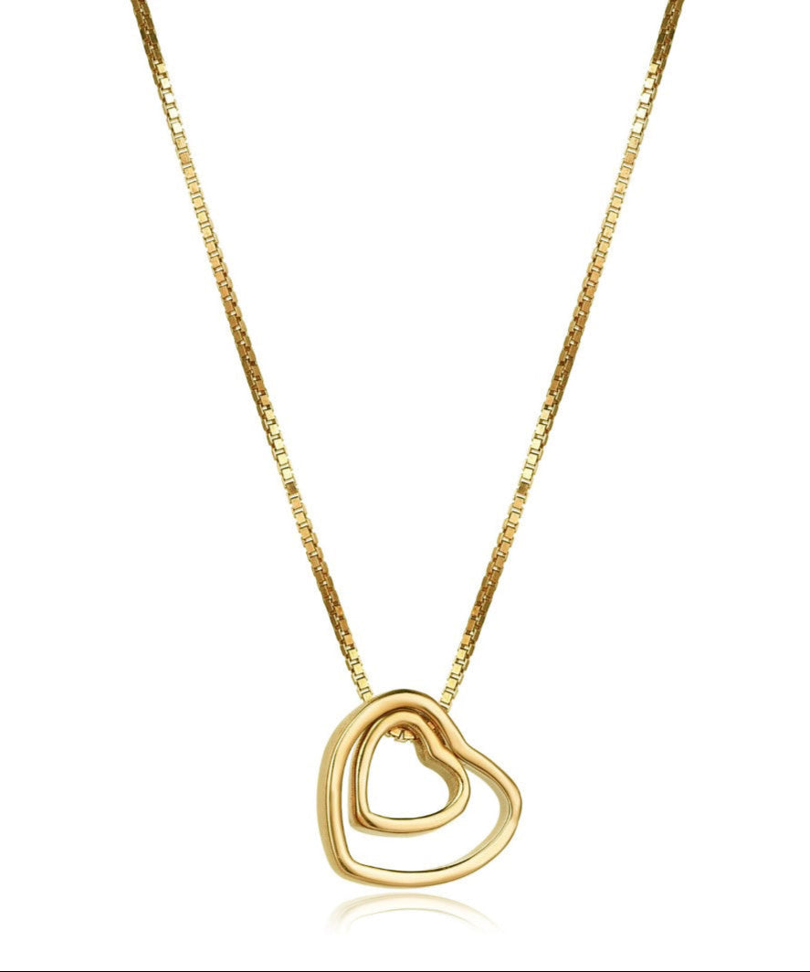 DOUBLE HEART NECKLACE