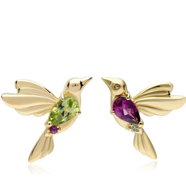 BOUCLES D'OREILLES COLIBRI
