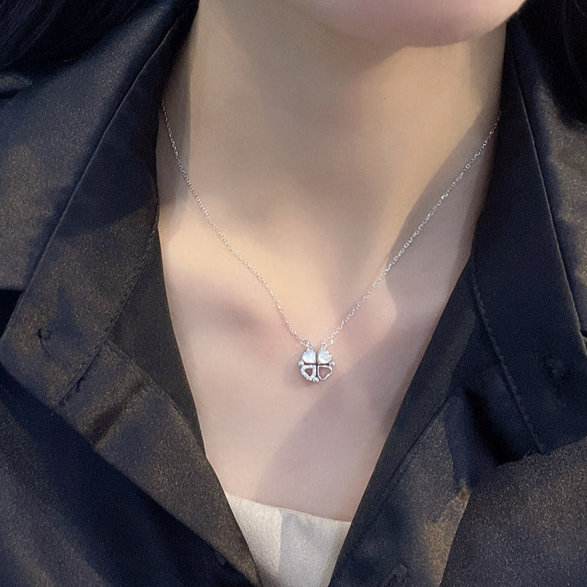 CLOVER HEART NECKLACE