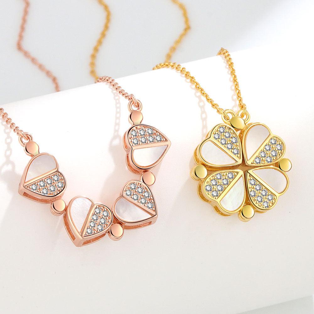 FULL CLOVER HEART NECKLACE