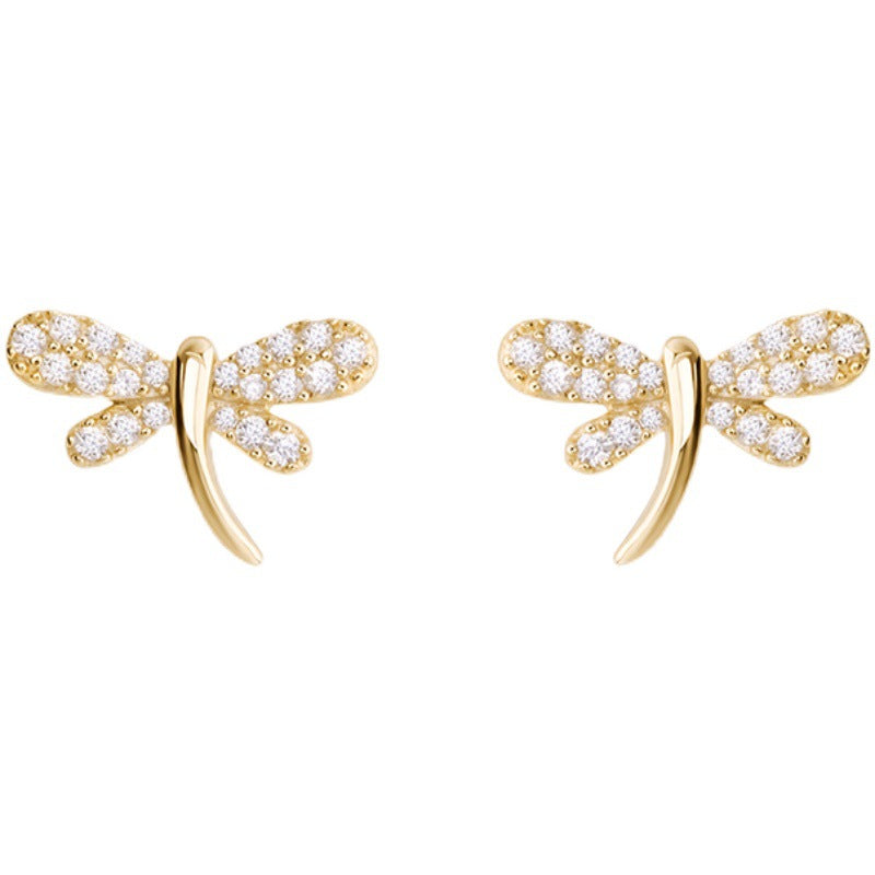 BOUCLES D'OREILLES STUD LIBELLULE