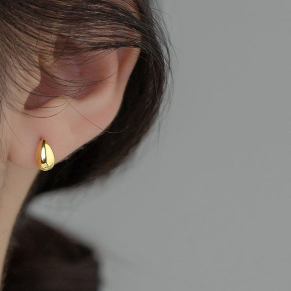 BOUCLES D'OREILLES STUD  GOUTTE D'OR