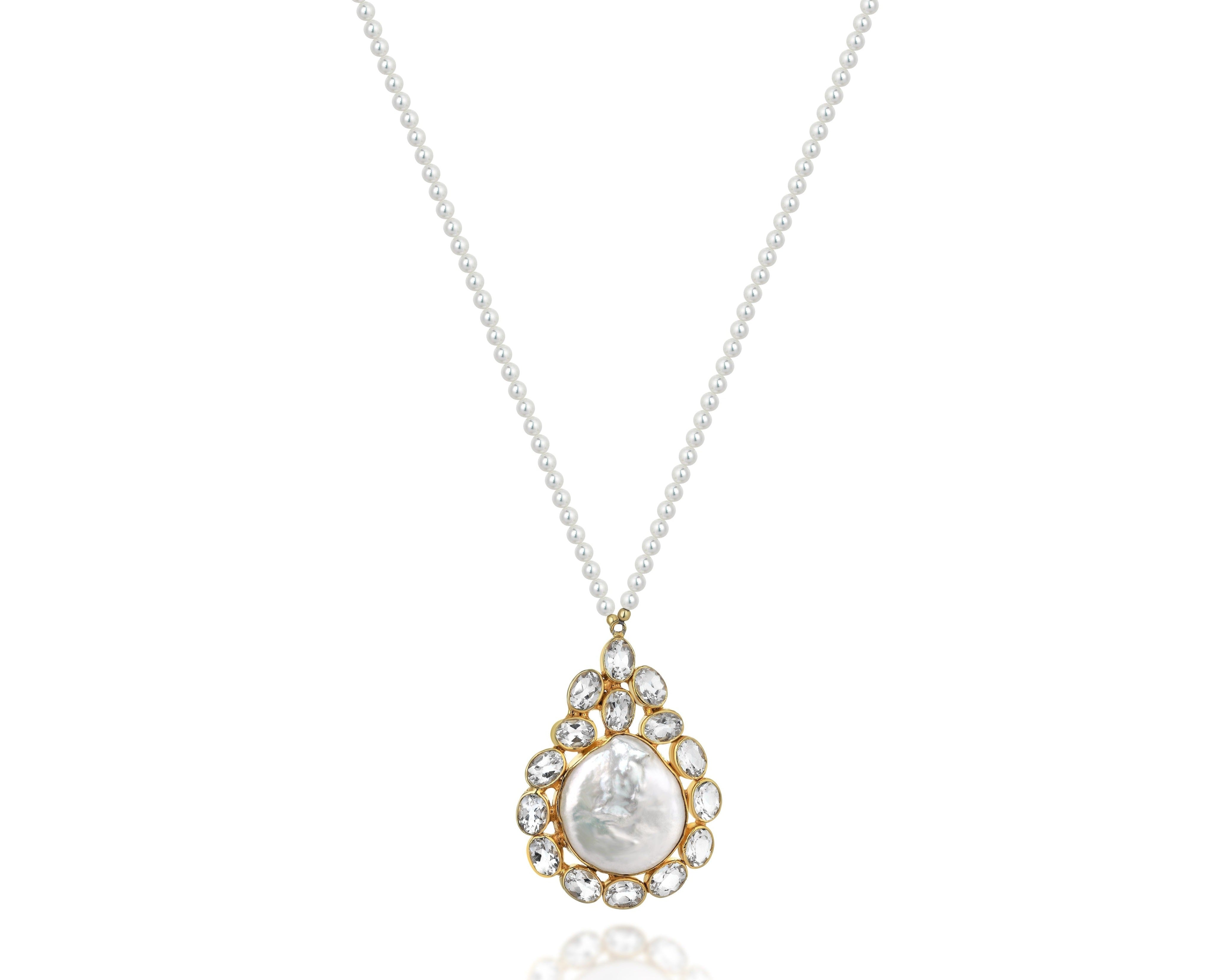 COLLIER ANCOLIE BLANCHE