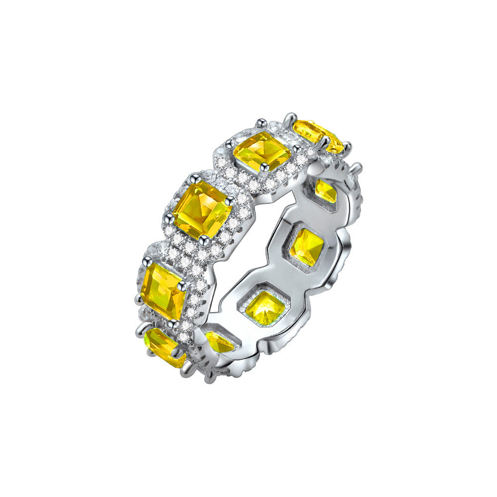 BAGUE  BAGUETTE JAUNE