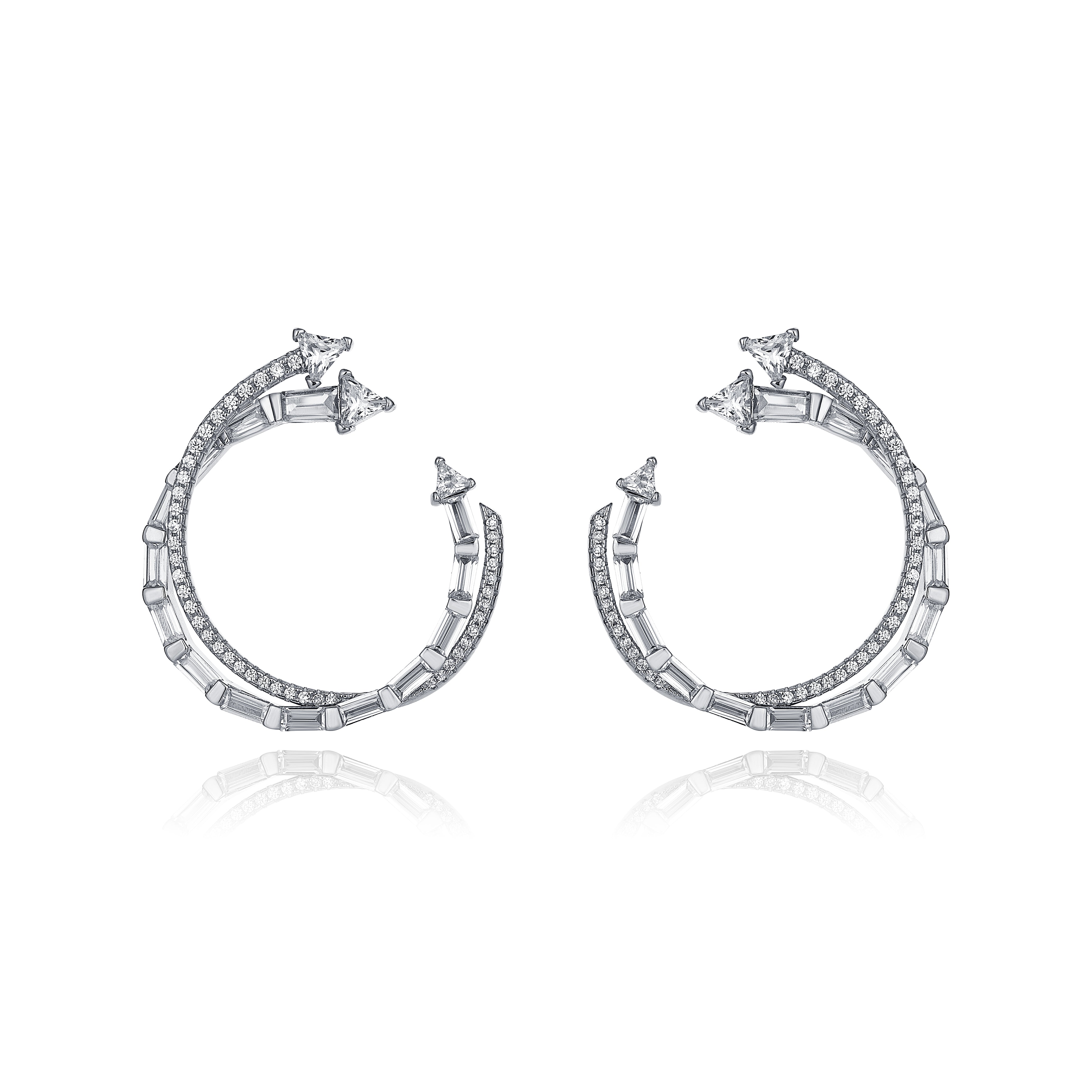 BOUCLES D'OREILLES TOURBILLON FLÈCHE