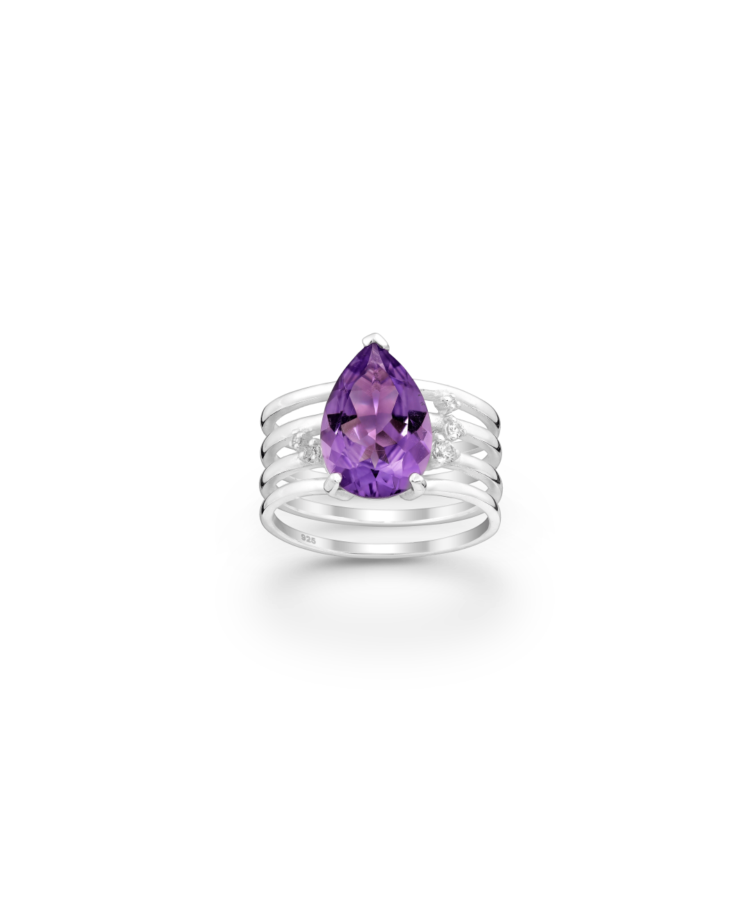 BAGUE LYDIA AMÉTHYSTE