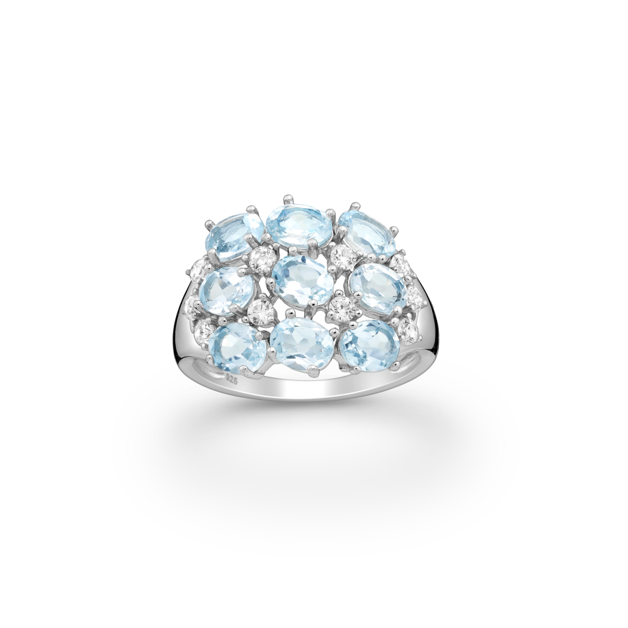 BAGUE ÉCUME TOPAZE