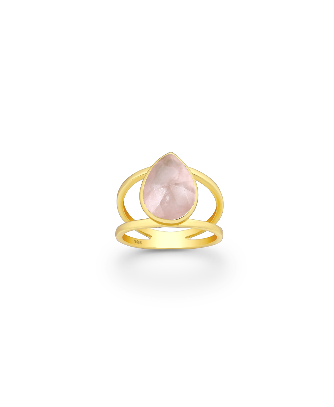 BAGUE LÉA QUARTZ ROSE