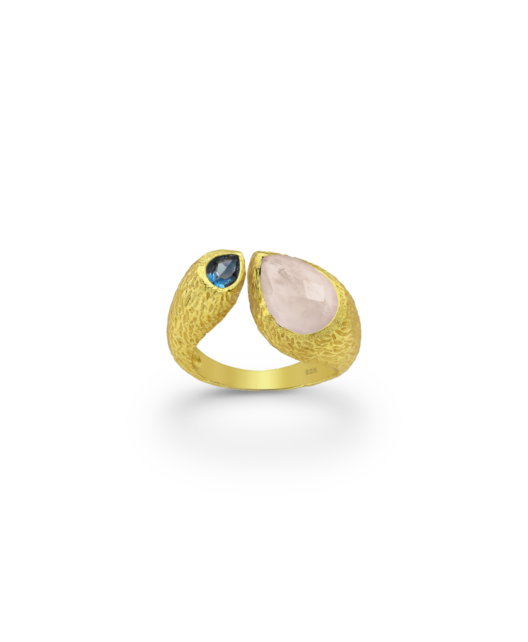 BAGUE MAGDALENA QUARTZ ET LOLITE