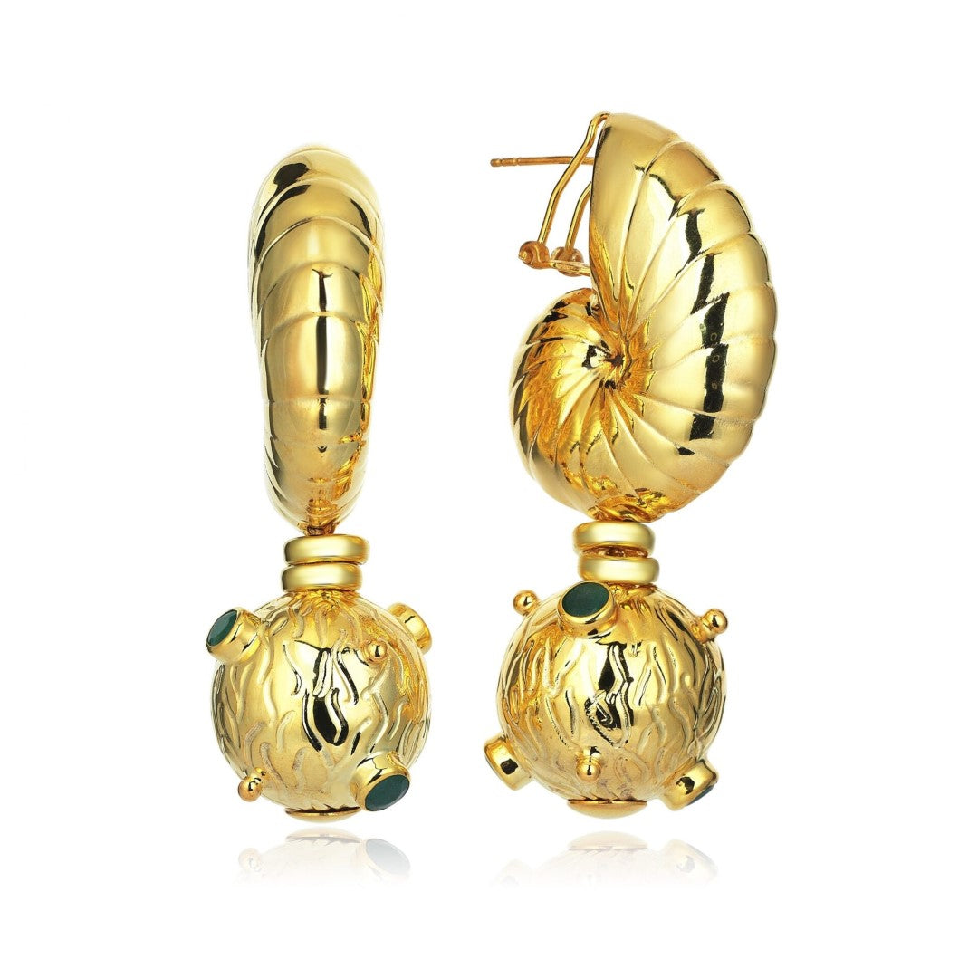 BOUCLES D’OREILLES ALEXANDRIE ÉMERAUDE