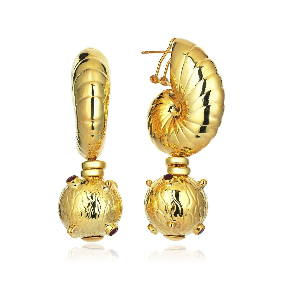 BOUCLES D'OREILLES ALEXANDRIE RUBIS