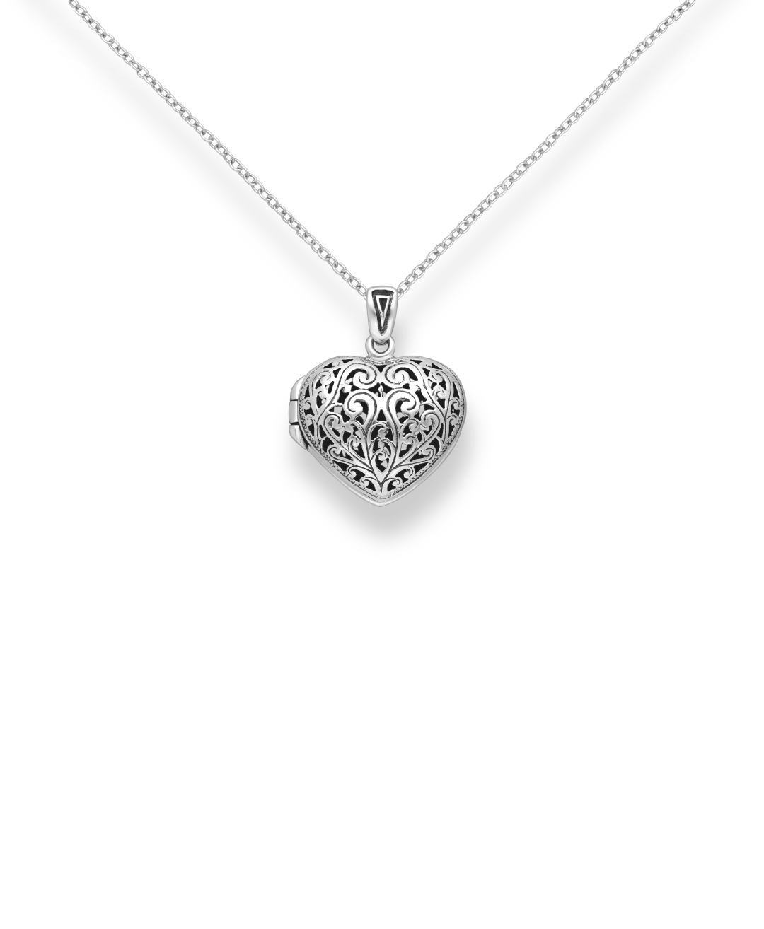 SILVER HEART NECKLACE