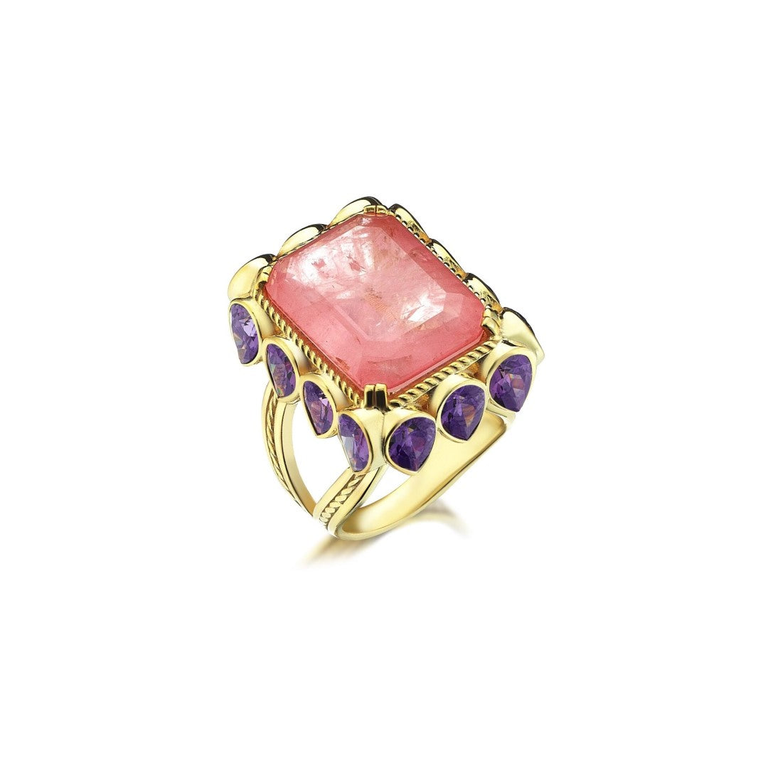 EDITH PINK/PURPLE RING