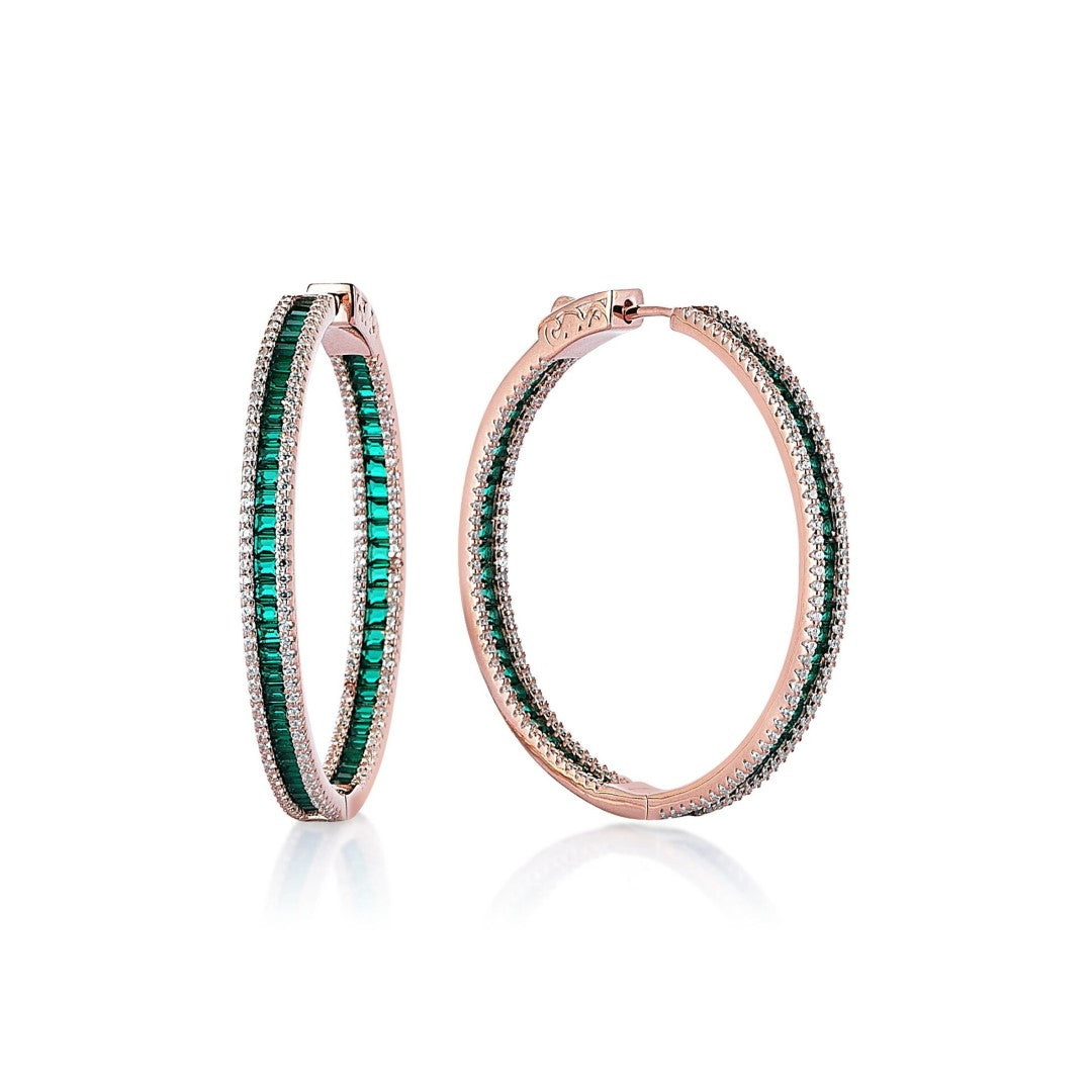 COLOUR HOOPS BIG EARRINGS