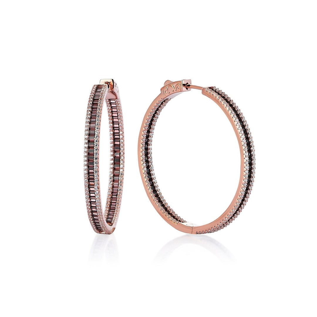 COLOUR HOOPS BIG EARRINGS