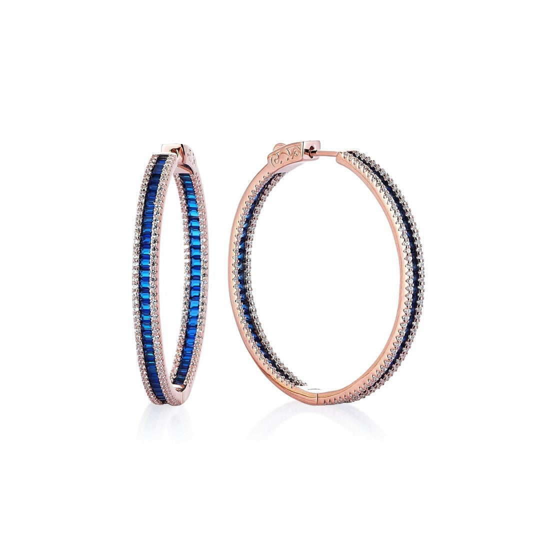 COLOUR HOOPS BIG EARRINGS