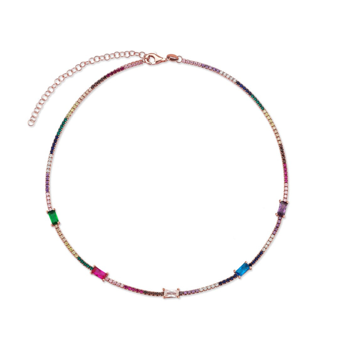 RAINBOW CHOKER NECKLACE