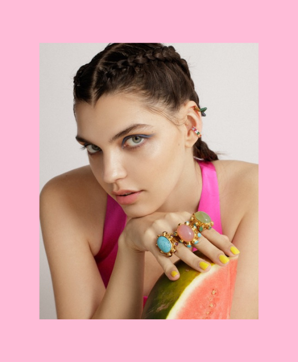 ALEXANDRIA WHITE MOONSTONE RING