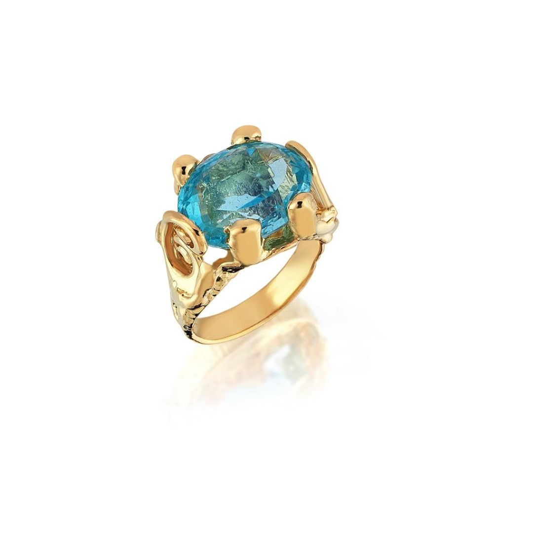 BAGUE HÉRACLIDE BLUE TOPAZE