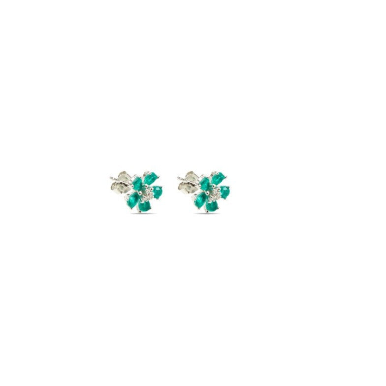 BOUCLES D'OREILLES  STUD LAGUNE FLEUR