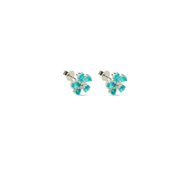 BOUCLES D'OREILLES  STUD LAGUNE FLEUR