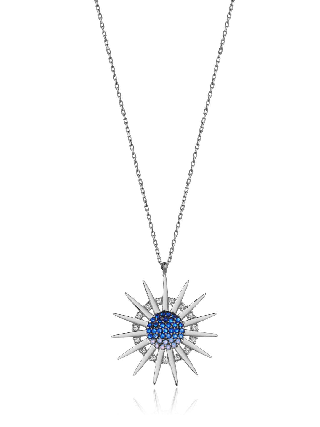BLUE LAGOON MEDALLION NECKLACE