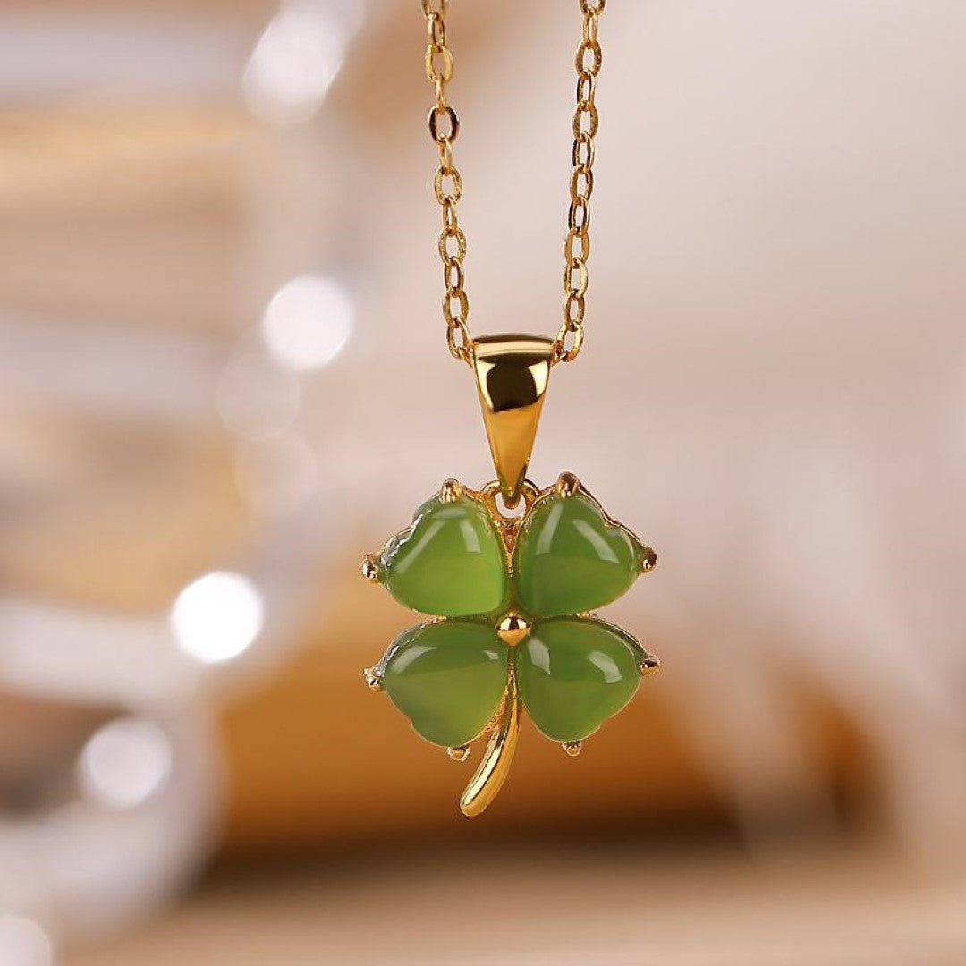 FABALE JADE CLOVER NECKLACE