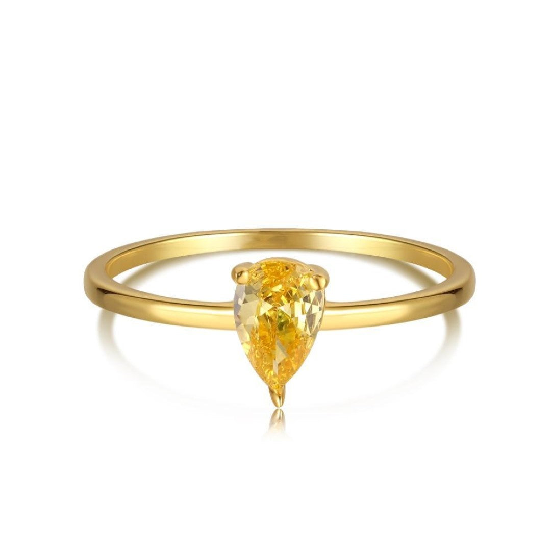 BAGUE YELLOW DROP