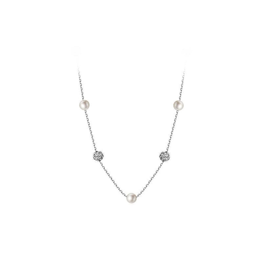 DANY PEARL LARIAT NECKLACE