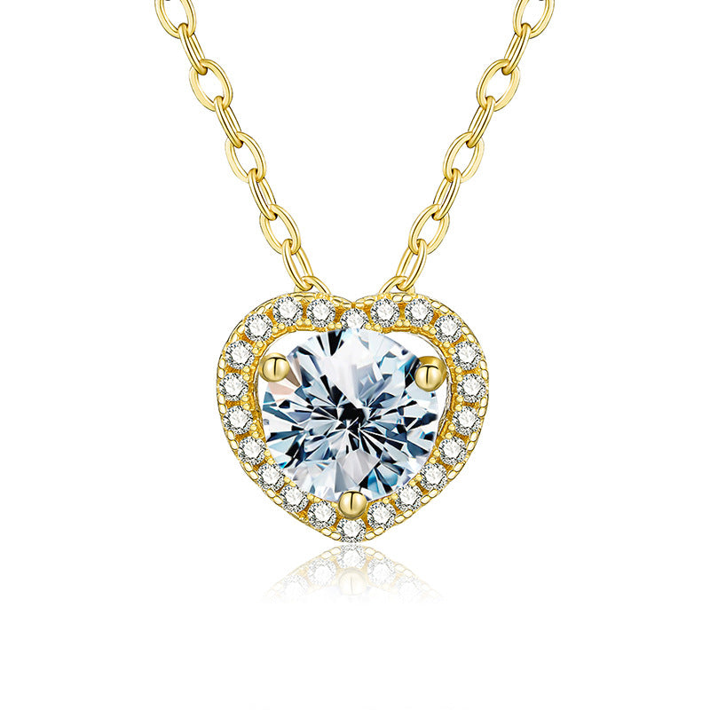 MOISSANITE HEART NECKLACE