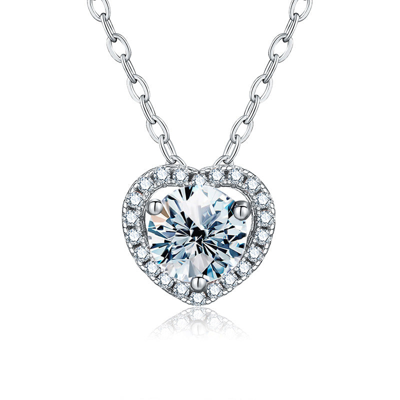 COLLIER MOISSANITE COEUR