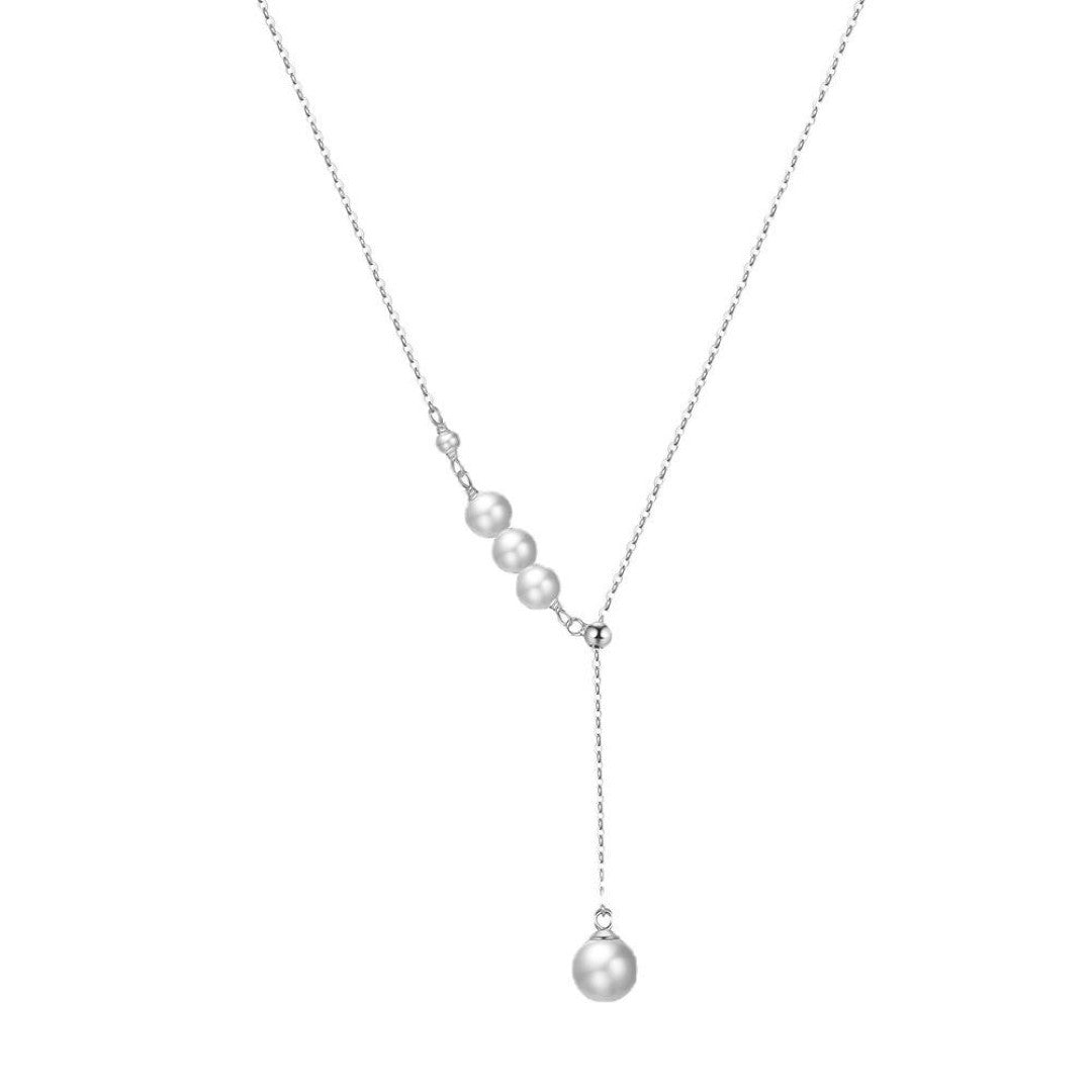 LARIAT PEARLY NECKLACE