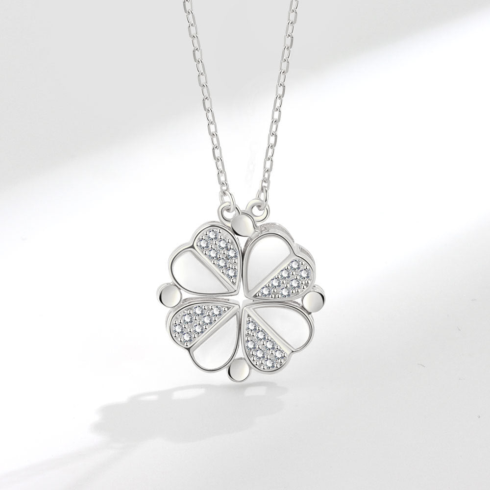 FULL CLOVER HEART NECKLACE