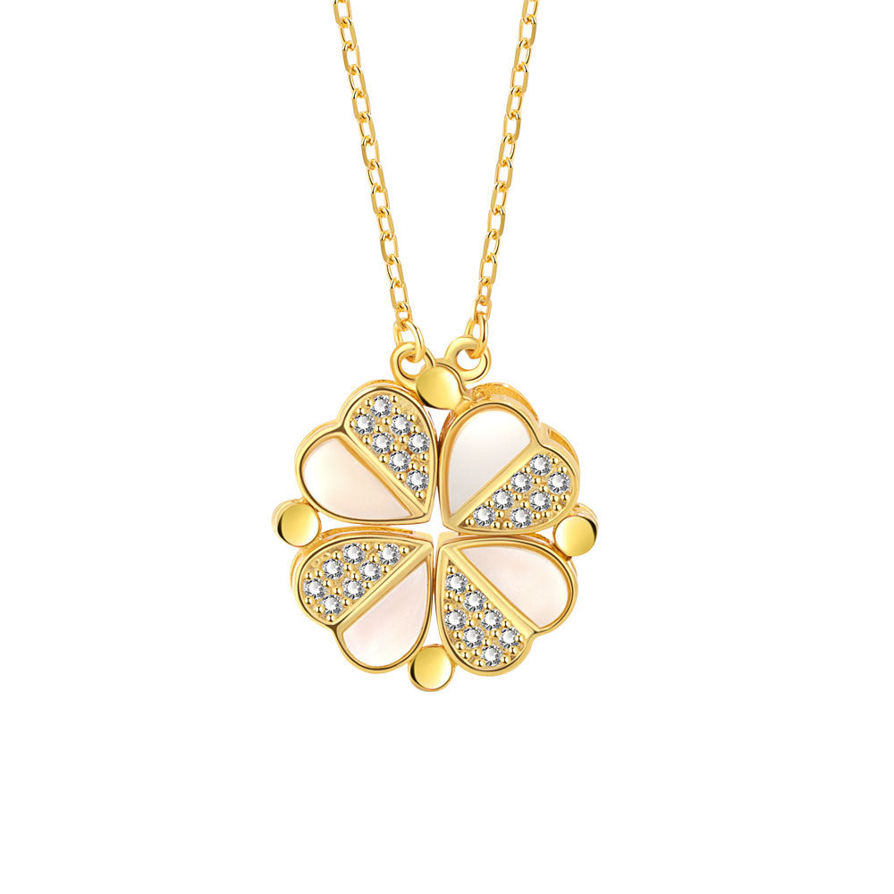 FULL CLOVER HEART NECKLACE