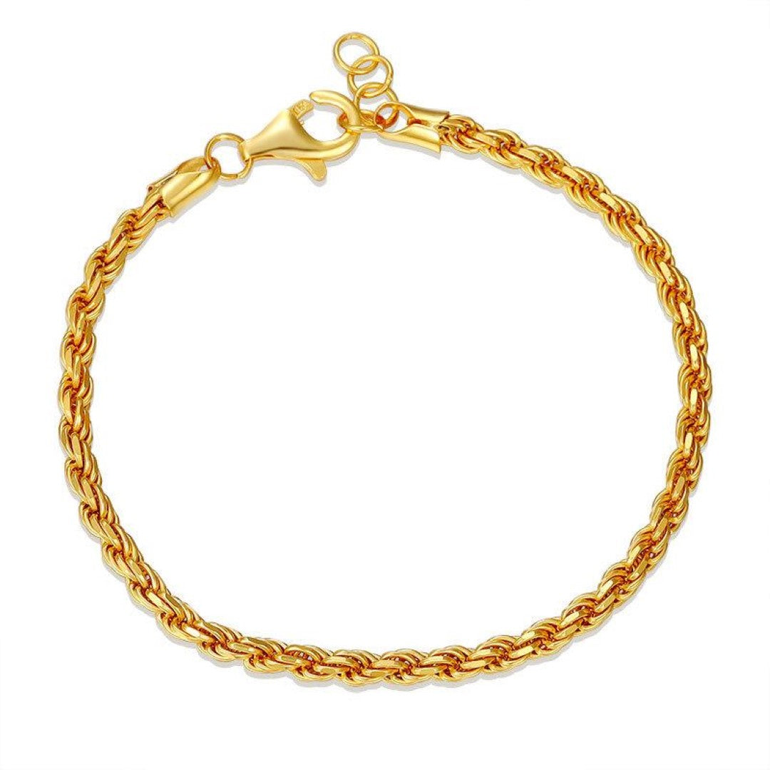 BRACELET MAILLON CORDE NINA