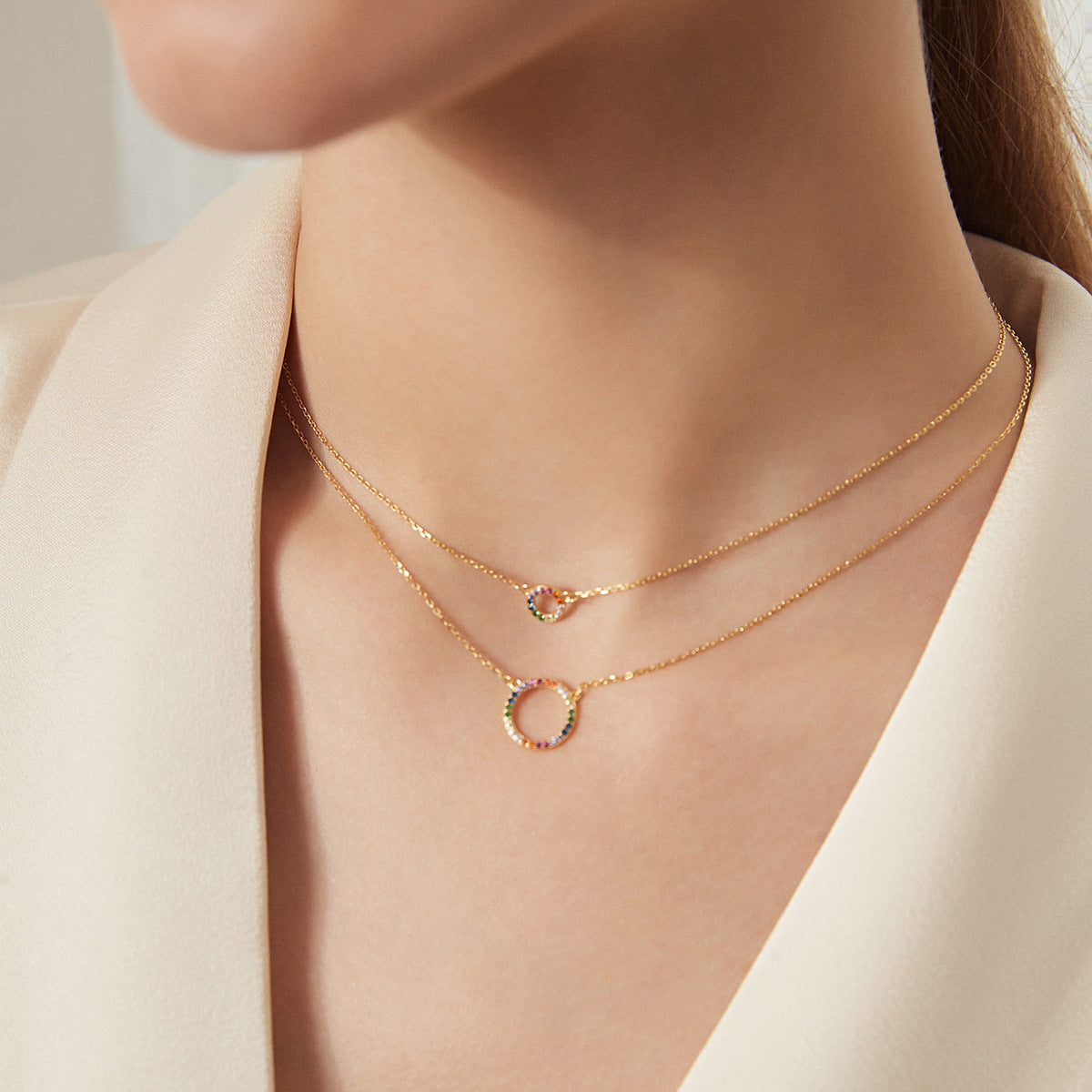 DOUBLE RAINBOW NECKLACE