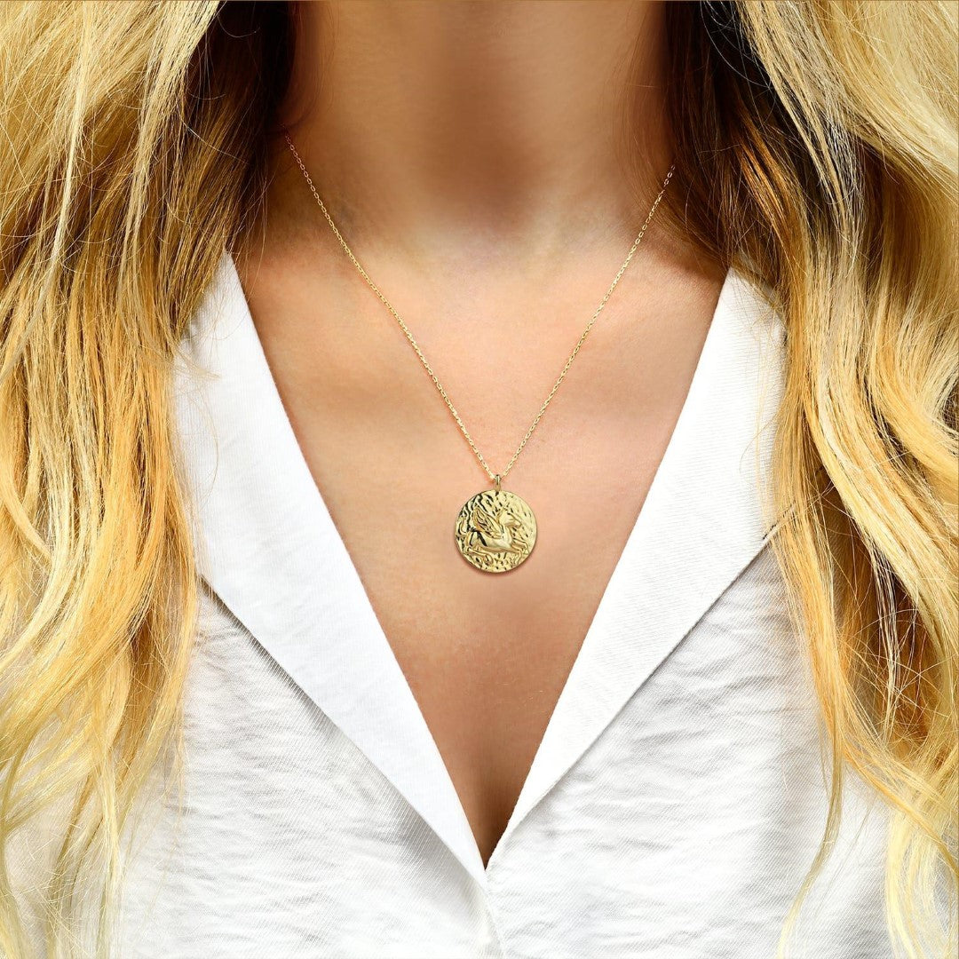 PEGASUS MEDALLION NECKLACE