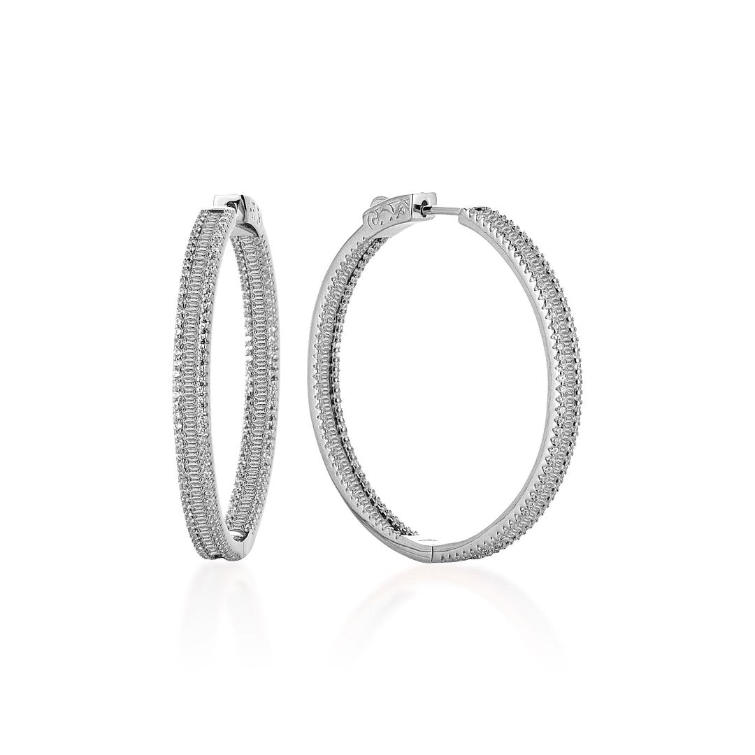 HOOPS BAGUETTE EARRINGS