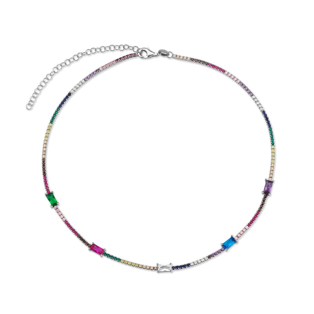RAINBOW CHOKER NECKLACE