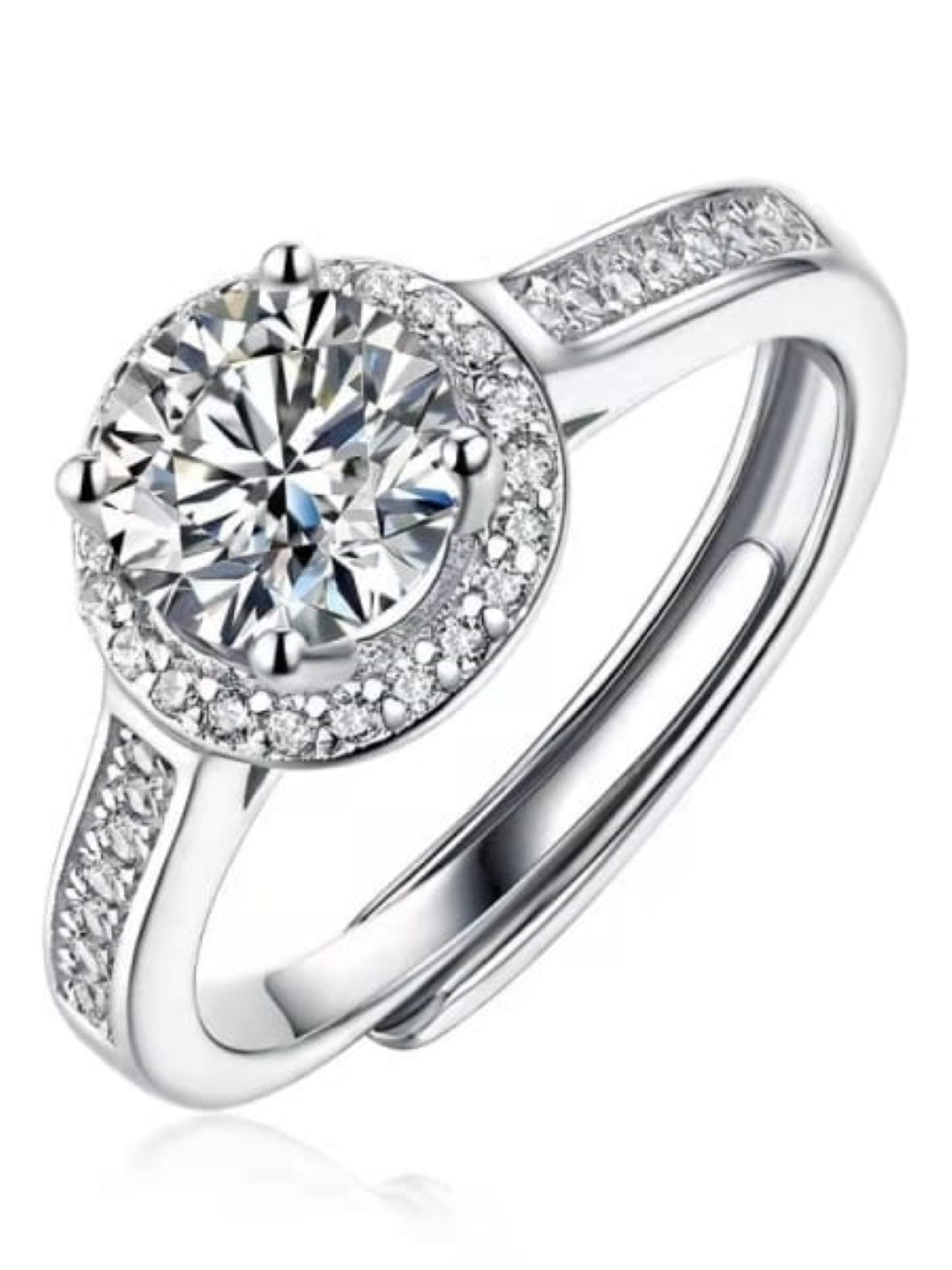 BAGUE SWEET JANE RONDE MOISSANITE