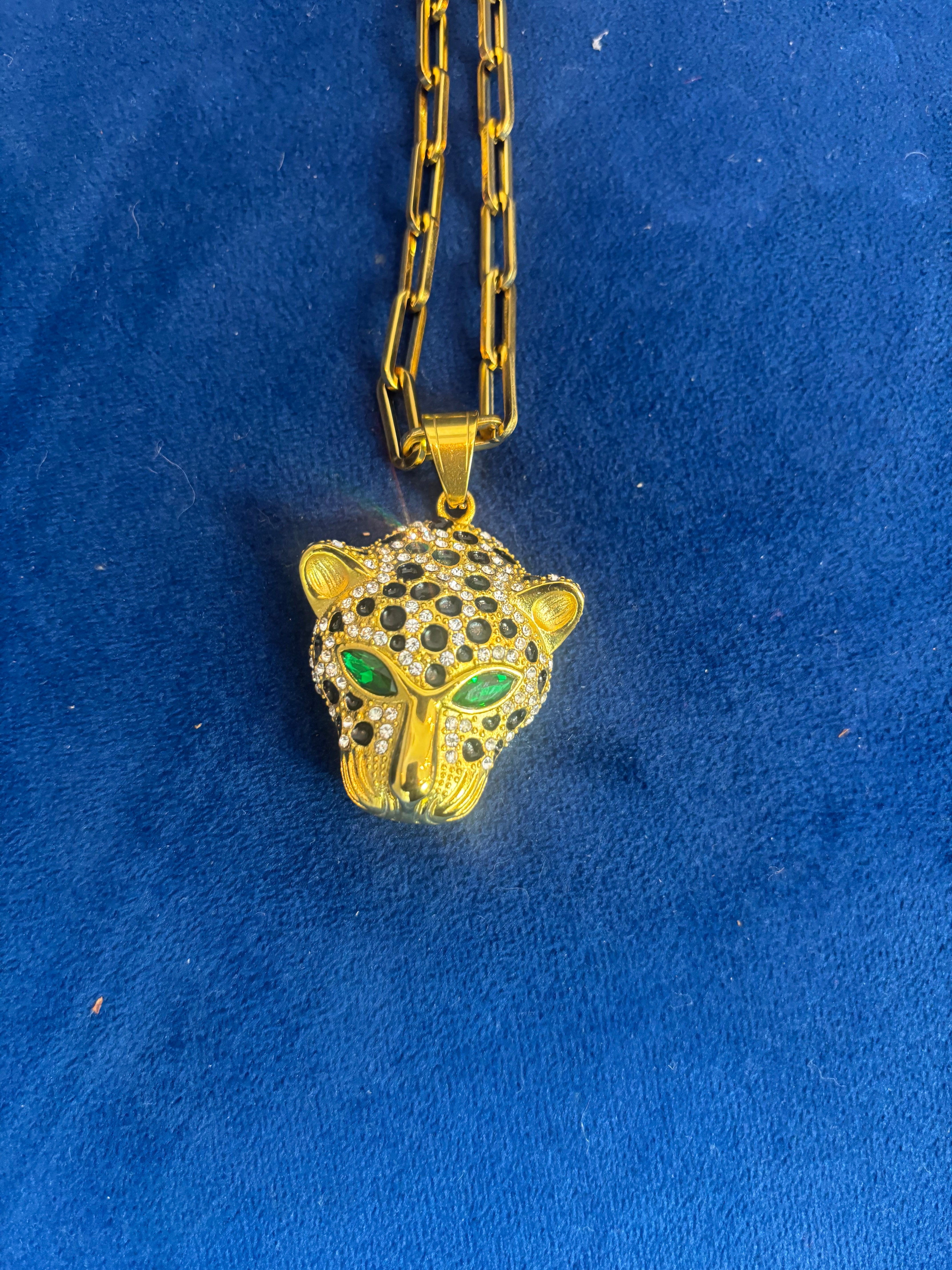 COLLIER ACIER PANTHÈRE