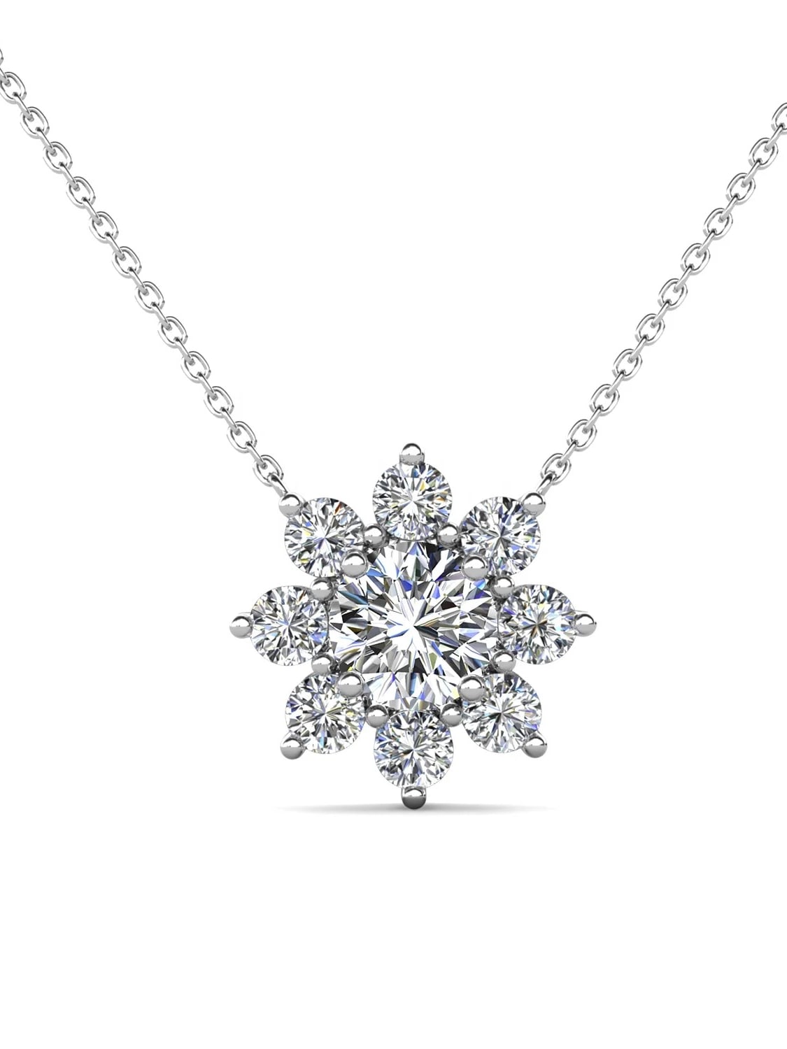 COLLIER MOISSANITE MYOSOTIS