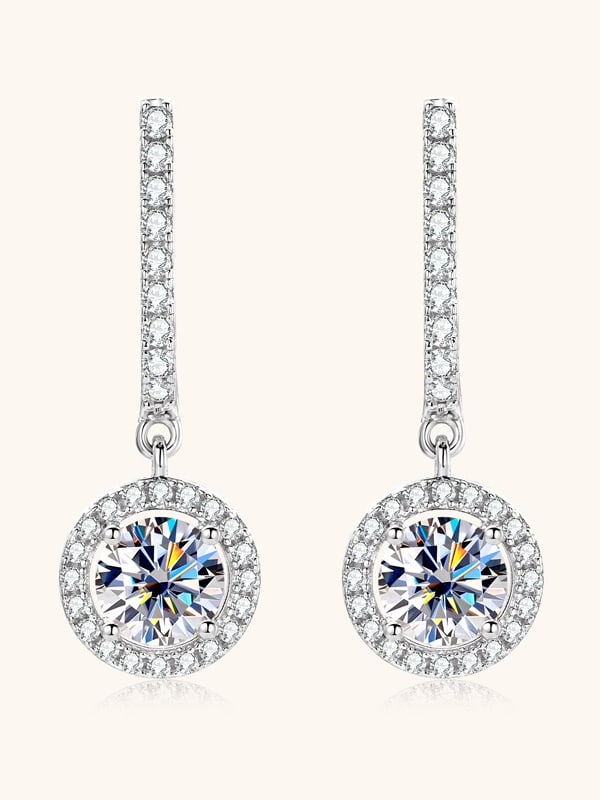 BOUCLES D'OREILLES MOISSANITE JANE LONGUE