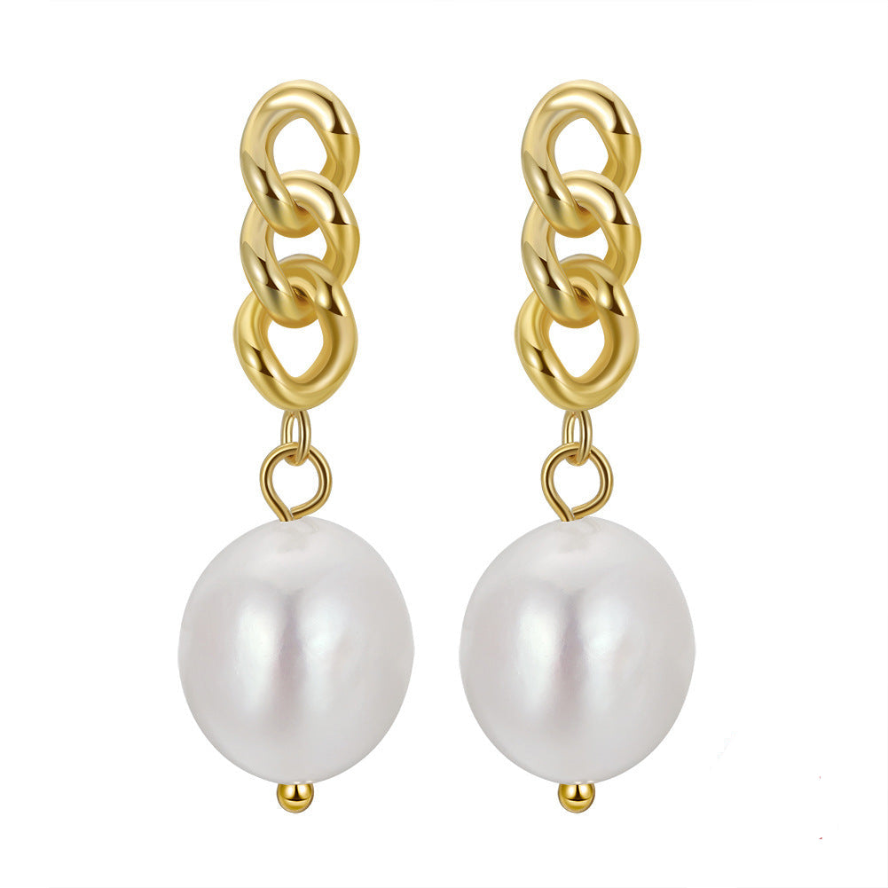BOUCLES D'OREILLES PERLE LIEN