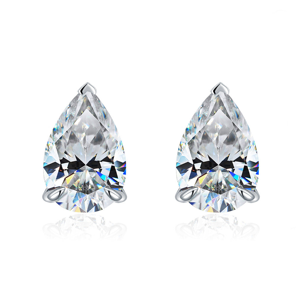 BOUCLES D'OREILLES MOISSANITE MINI GOUTTES