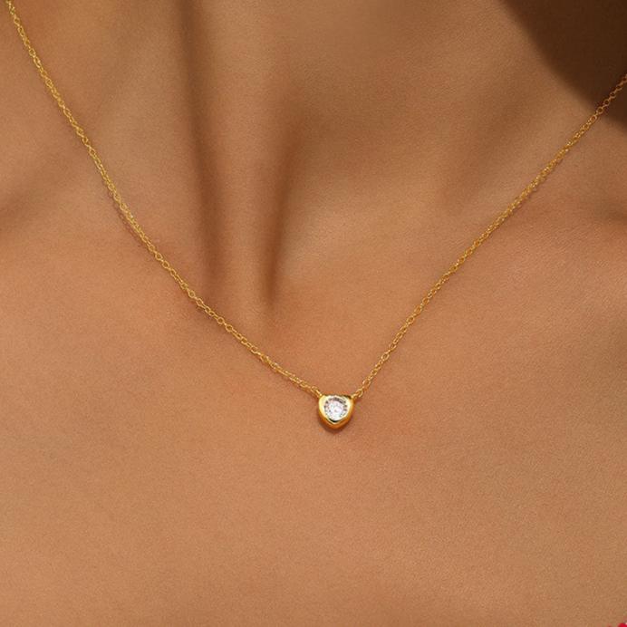 COLLIER COEUR DIAMANT